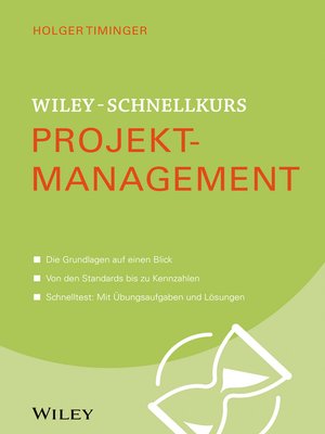 cover image of Wiley-Schnellkurs Projektmanagement